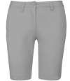 KB751 K751 Kariban Ladies Chino Bermuda Shorts Fine Grey colour image